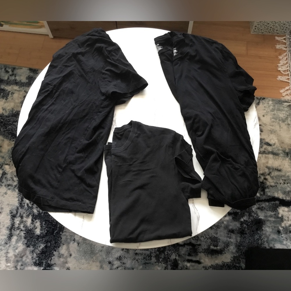 Men's Black Crew Neck T-Shirt - Classic Everyday Tee